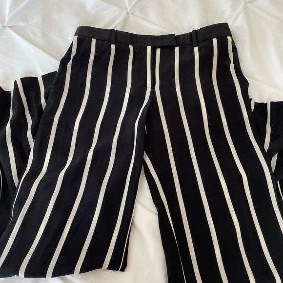 Emilio Pucci Silk Stripe Wide Leg Trouser - Picture 4 of 13